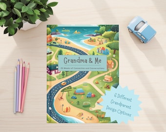 Diario para abuelos "Tú y yo": 52 preguntas semanales para la abuela, el abuelo, el abuelo y el nieto/a - Regalo interactivo para la memoria