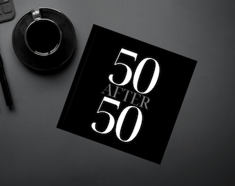 50 After 50 Bucket List Journal – 50th Birthday Gift – Challenge Tracker & Goal Planner – Fun Things to Do in Your 50s - Black Cover