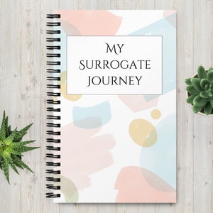 Journal de substitution / Album 58 pages | Livre de souvenirs | Cadeau de substitution | Journal de grossesse | Étape importante de la grossesse | Livre bébé à téléchargement numérique