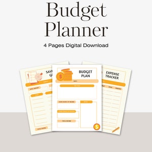 Printable Budget Planner, Budget Printables, PDF Printable Finance ...