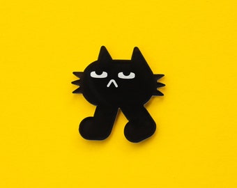 TWO-LEG CAT | Magnet | Funny Magnets | Refrigerator Magnets | Magnets| Black Cat