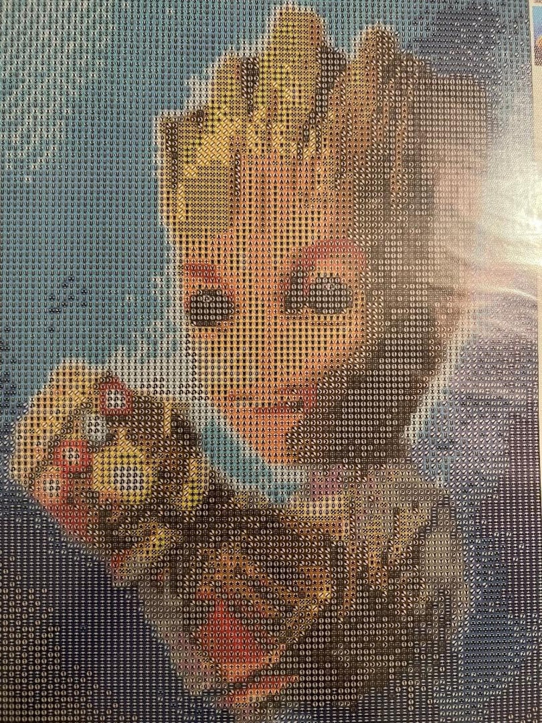 Completed Groot 3D Diamond Painting Baby Groot Painting With Diamonds Comic  Diamond Gifts Kids Decor Groot Wall Hanging 