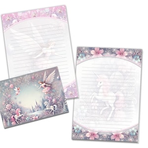 Briefpapier-Set A5 Weihnachten schöne Umschläge Geschenk Wunschzettel Notizblock Notizblock Weihnachtspapier Merry X-Mas Weihnachtsmann Fee