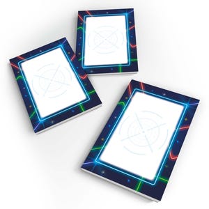 Lasertag Neon Mitgebsel-Set Mini-Hinweis-Blöcke Blau Kindergeschenke Kindergeschenke Gastgeschenke Partygeschenke Blockgeschenke Dschungel