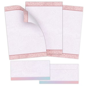 Briefpapier-Set A4 Briefbögen mit Umschlag Ostern Mandala rosa Geschenk Druckerpapier für Einladungen Briefpost Urkunde Hochzeit Frühling