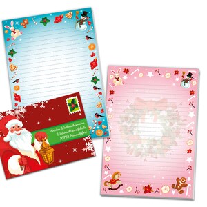 Briefpapier-Set A5 Weihnachten Umschläge Geschenk Wunschzettel schöne Kuvert Notizblock 25 Blätter Notizblock Weihnachtspapier Merry X-Mas