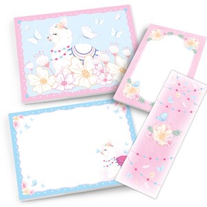 Mitgebsel-Set Mandala + Tic Tac Toe + Blöcke kleine Geschenke für Kindergeburtstag Lama Alpaka Gastgeschenke für Mädchen Partygeschenke Herz