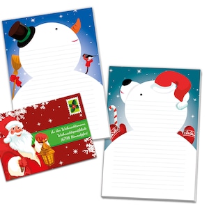 Briefpapier-Set A5 Weihnachten Umschläge Geschenk Wunschzettel schöne Kuvert Notizblock 25 Blätter Notizblock Weihnachtspapier Merry X-Mas