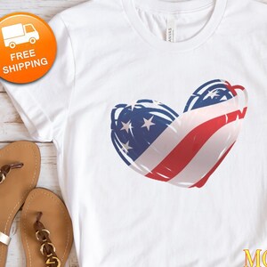 Show Your American Spirit: Fourth of July Shirt, Festive & Fun Tee, Independence Day shirt for her, Patriotic America shirt, 4th of July