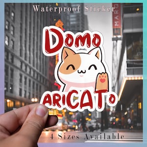 Fun Sticker Domo AriCATo, uses include bumper sticker, water bottle sticker, laptop sticker funny car decal, mirror decal sticker and more!