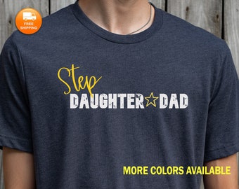 Camiseta de papá e hijastra, regalo del Día del Padre