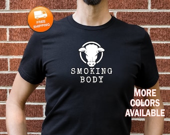 Smokin Bod BBQ Shirt: Funny Grill Dad T-Shirt
