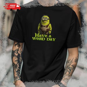 Funny Shrekion Cursed Meme Shirt, Weirdcore, Dumb Shirt, Unhinge Shirt, Weird, Unhinge meme, Funny Shirt, weirdcore meme, Free Shipping