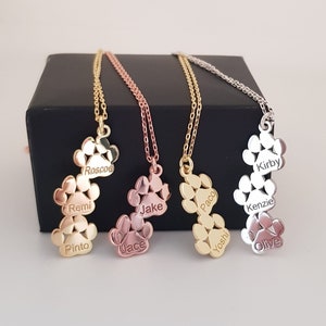 Dog Paw Necklace, Tiny Paw Print Necklace, Custom Paw Necklace, Silver Animal Pendant, Dog Lover Necklace, Pet Gift, Mother's Day Gifts