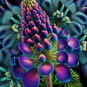 Vibrant Wild Alaska Lupin