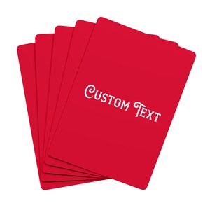 Customizable Poker Playing Cards | Personalized Deck Upload your own design