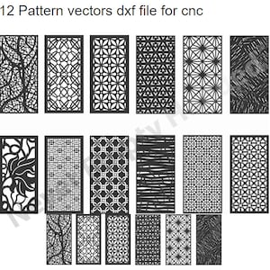 dxf files for cnc plasma laser cutting and plotting - 12 Pattern Vectors | Cutting Files, in ai dwg dxf eps svg formats