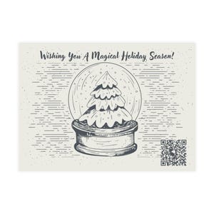 Paquete de postales navideñas, realidad aumentada, animación 3D, felices fiestas, sobres incluidos, tarjetas de felicitación de papelería, idea de regalo, postal