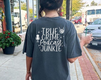 Comfort Colors True Crime Tshirt, True Crime Lover, True Crime Junkie Shirt, True Crime Gift, True Crime Junkie Sweatshirt, Crime Show Shirt