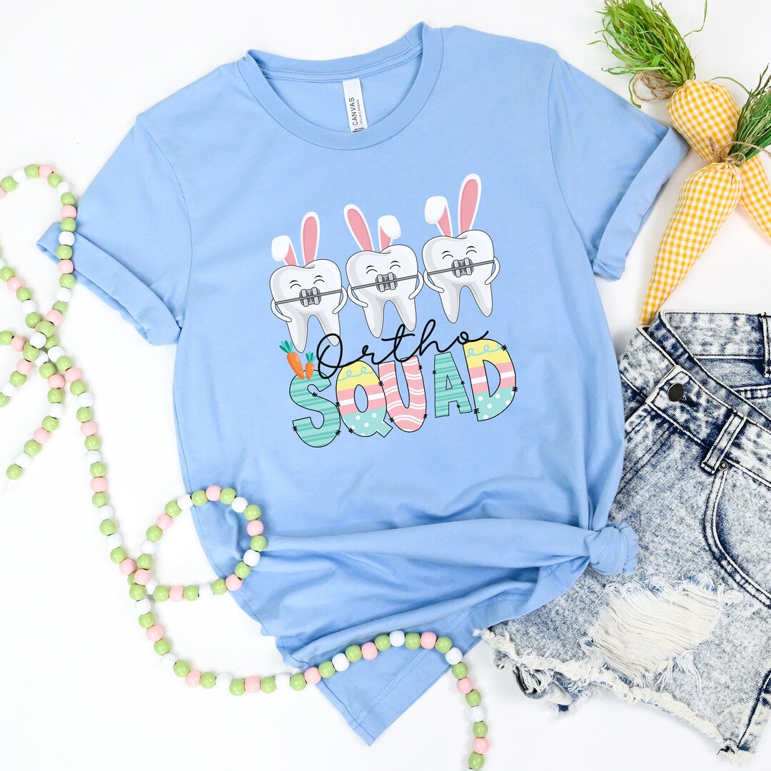 Ortho Squad Easter Orthodontist Shirt, Dental Easter Staff Tshirt
