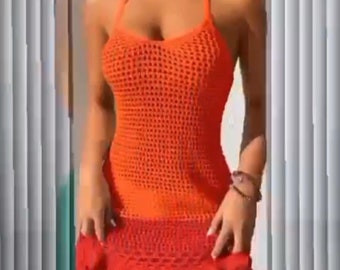 Beach Cocktail Crochet Dress