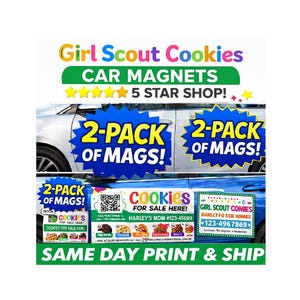 Girl Scouts Cookie Car Magnets