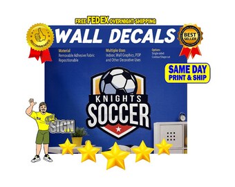 Custom Wall Vinyl Decal: Removable, Repositionable, Matte Finish