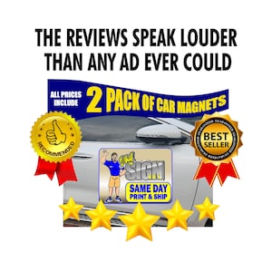 Custom Car Magnets: Full Color Business Vehicle Signs (Set of 2) immagine 15