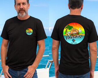 T-shirt Jimmy Buffett Cheeseburger in Paradise: Tropical Sunset Memorial-shirt