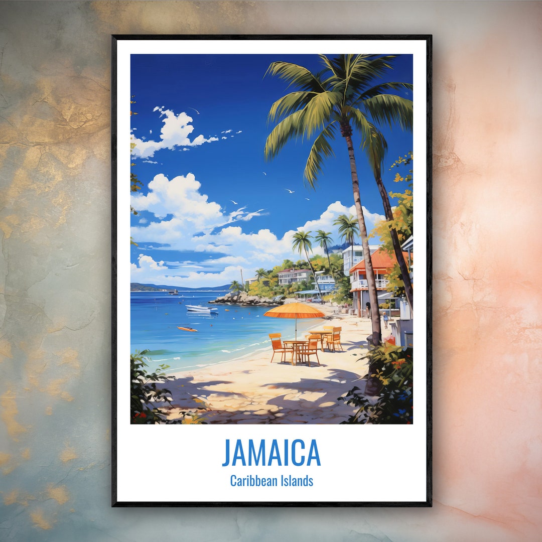 Jamaica Poster Jamaica Wall Art Jamaica Home Decor Jamaica Etsy