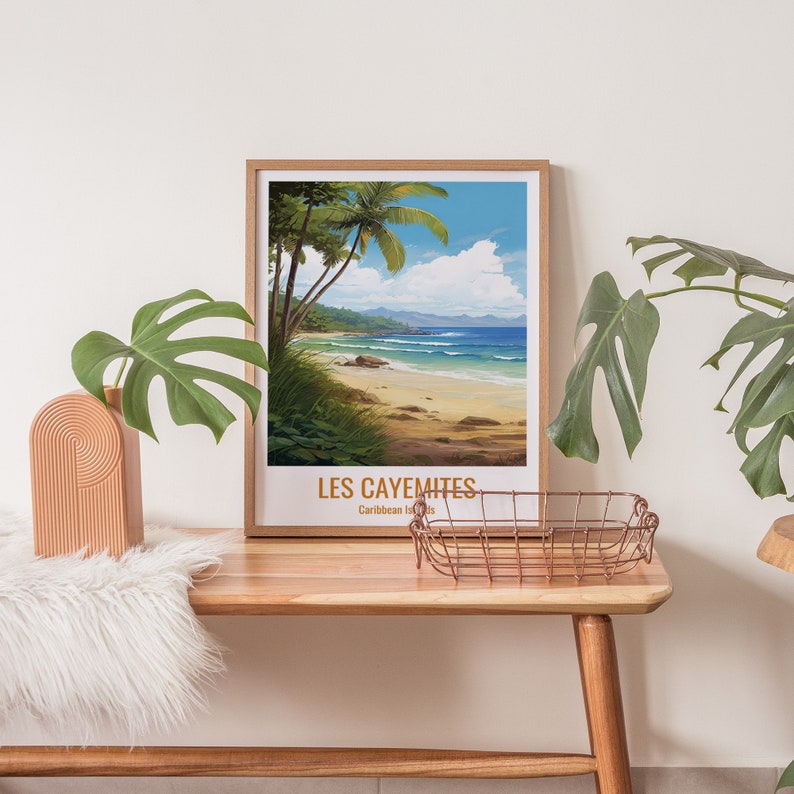 Les Cayemites Travel Print Poster Les Cayemites Gift Vertical Adventure