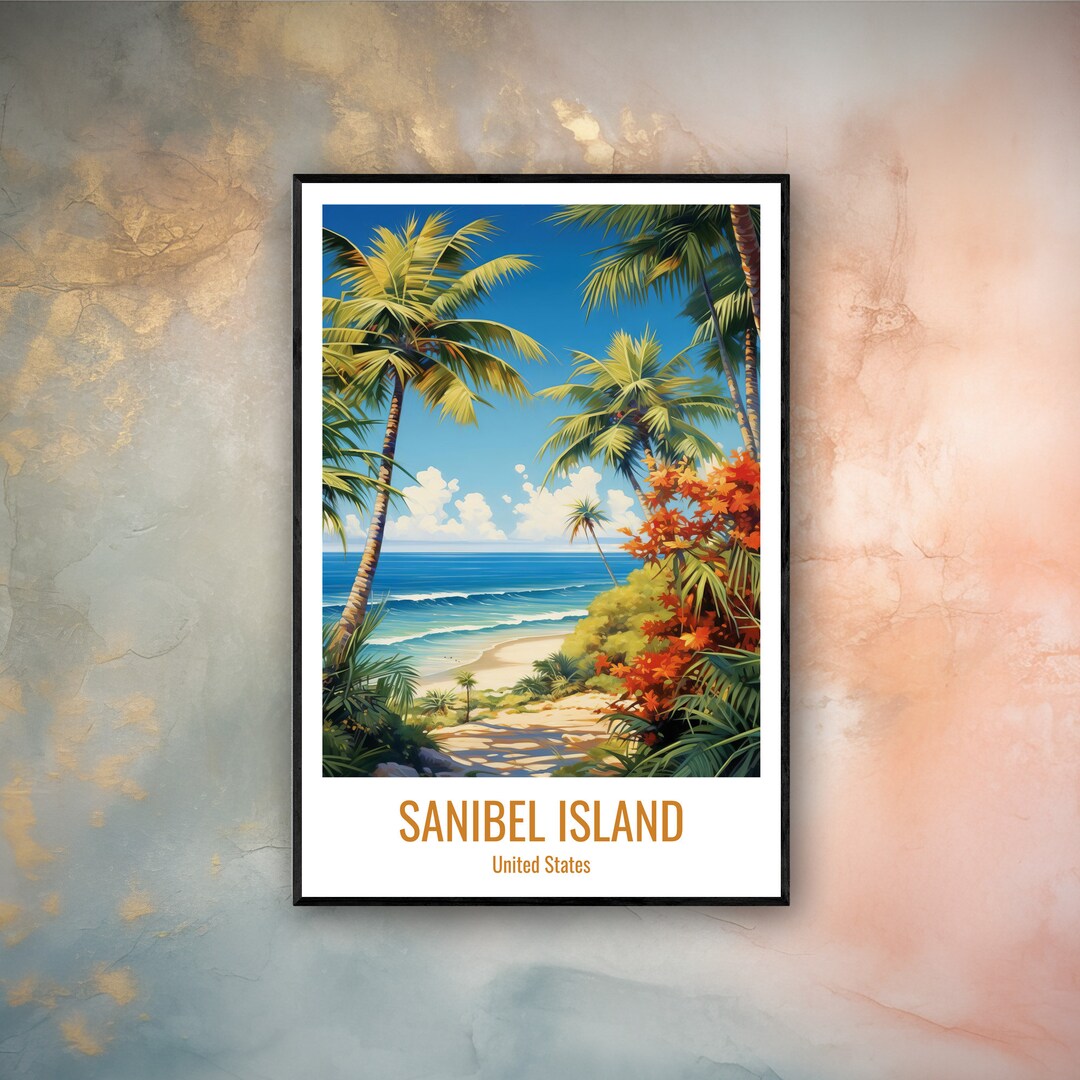 Sanibel Island Poster Sanibel Island Print Sanibel Island - Etsy