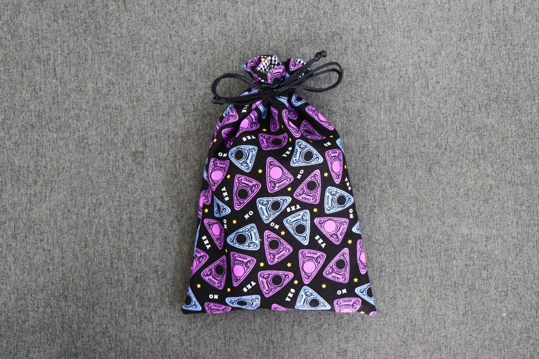 Drawstring Bag in Spirit Board Planchette Fully Lined in Etsy