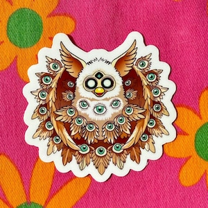 Biblically Accurate Furby Sticker - Fun & Quirky Home Decor -  3-Inch Sticker - Nostalgia Sticker