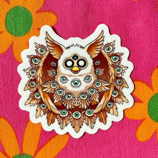 Biblically Accurate Furby Sticker - Fun & Quirky Home Decor -  3-Inch Sticker - Nostalgia Sticker