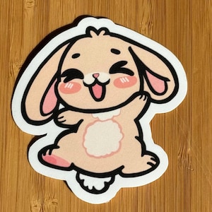 Happy Bunny Sticker Set - Adorable Set of Three, Sold Individually Too!