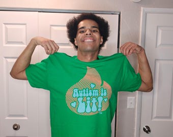 Rizz ’Em With the ’Tism Green T-Shirt – Autism Humor Graphic Tee