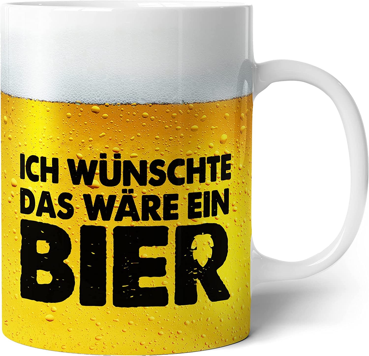 Tasse Mit Bier Spruch Für Männer Ich Wünschte Das Wäre Ein Bier 350 Ml