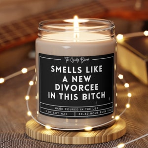 Smells Like A New Divorcee Candle | Divorce Gift Candle | Gift for Divorce | Candle Gift for Divorce Signing | Divorce Gift | Divorce Friend