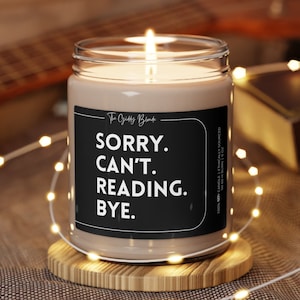 Personalized Reader Gift Funny Candle Birthday Gifts for Her Book Lover Bookstore Library Custom Gift for Friend Avid Reader Bookworm Gift