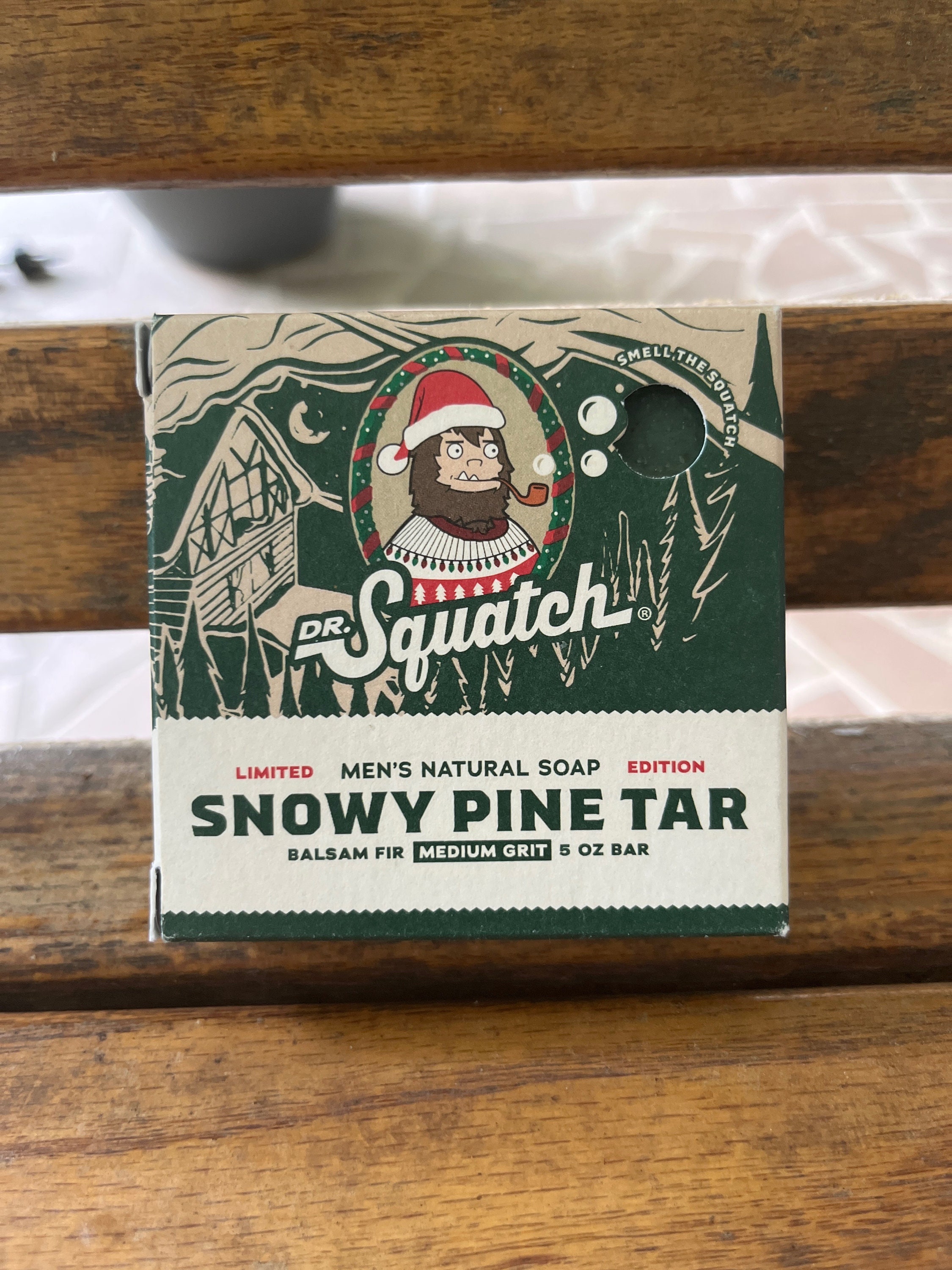 Dr. Squatch Holiday Limited Edition Soap - Snowy Pine Tar Bricc