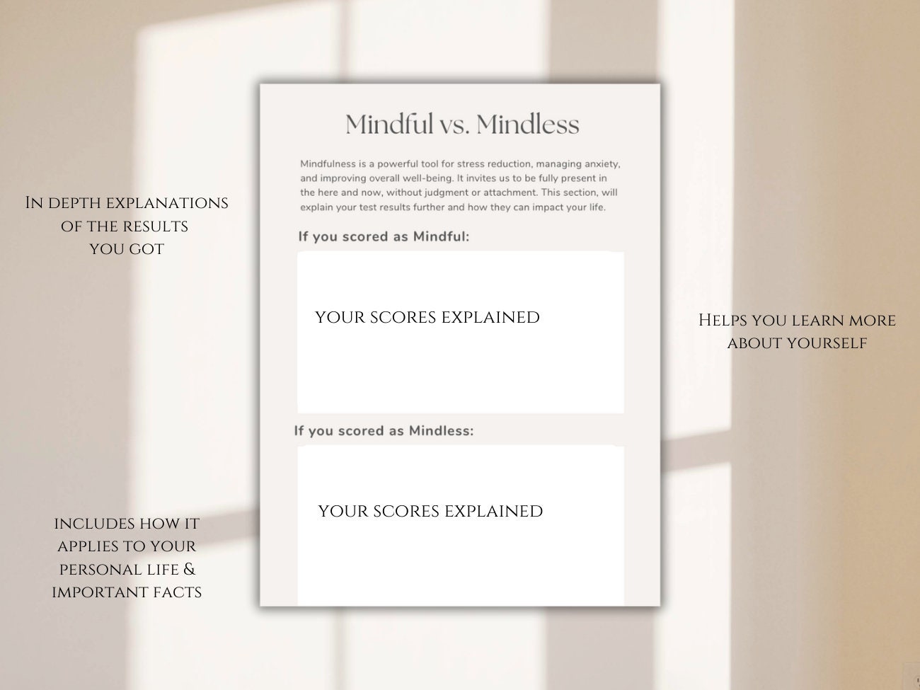 Mindfulness Quiz, Quiz Template Personality Quiz, Self Care, Self Love ...