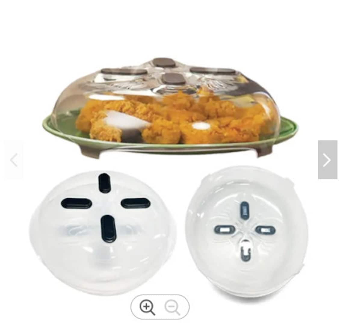 2 Set of Microwave Food Cover Clear Plastic Etsy