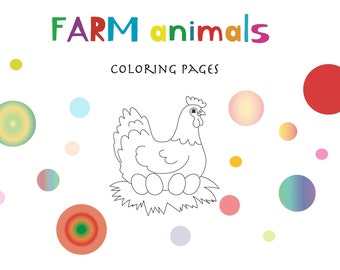 5 On The Farm Coloring Pages