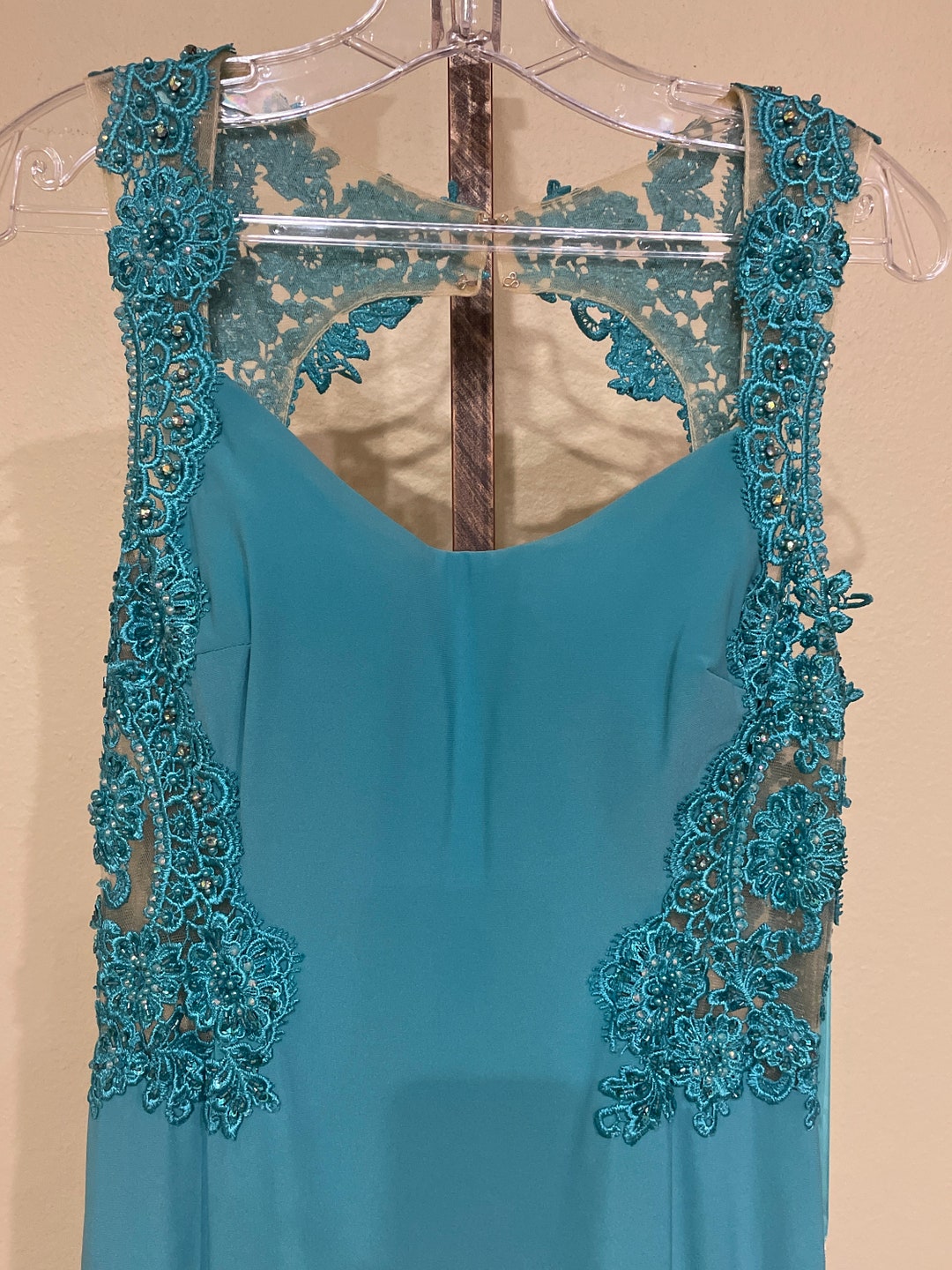 Madison James - 19-203 Embellished Halter Jersey Dress