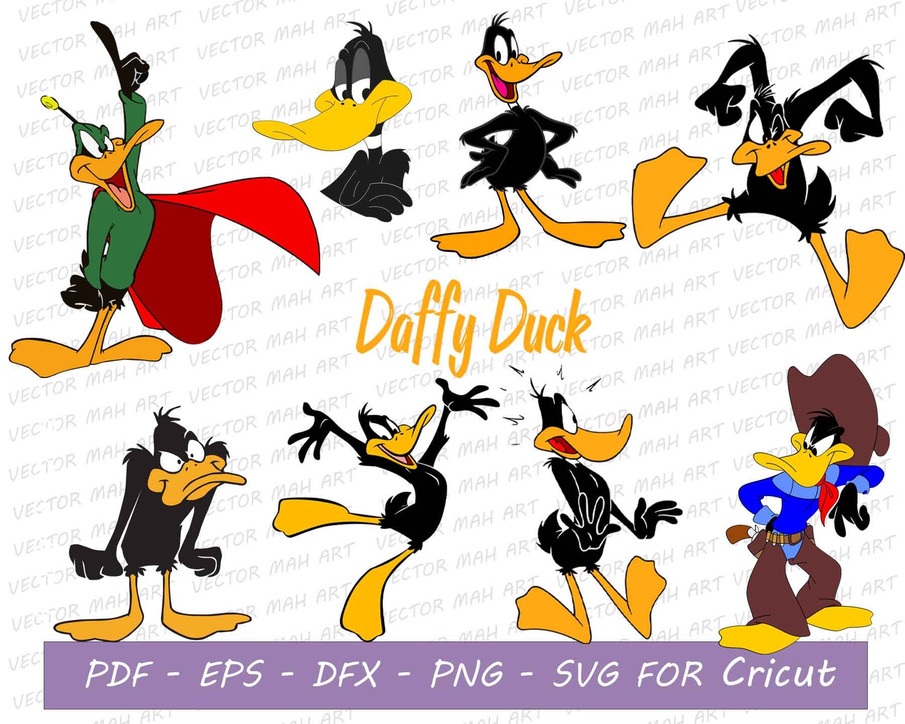 Daffy Duck Svg Bundle Daffy Duck Png Daffy Duck Cricut - Etsy UK