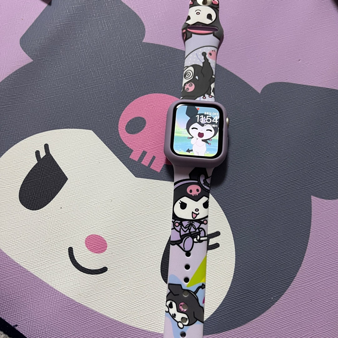 Buy Sanrio Kuromi Apple Watch Band Apple Watch Online in India Etsy