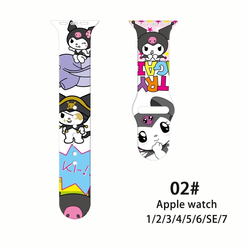 Sanrio Kuromi Apple Watch Band Apple Watch Etsy