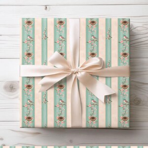 Carta da regalo, carta da regalo vintage con uccelli che nidificano, carta da regalo per baby shower, compleanni, matrimoni, carta da regalo per tutte le occasioni, doccia con nidificazione