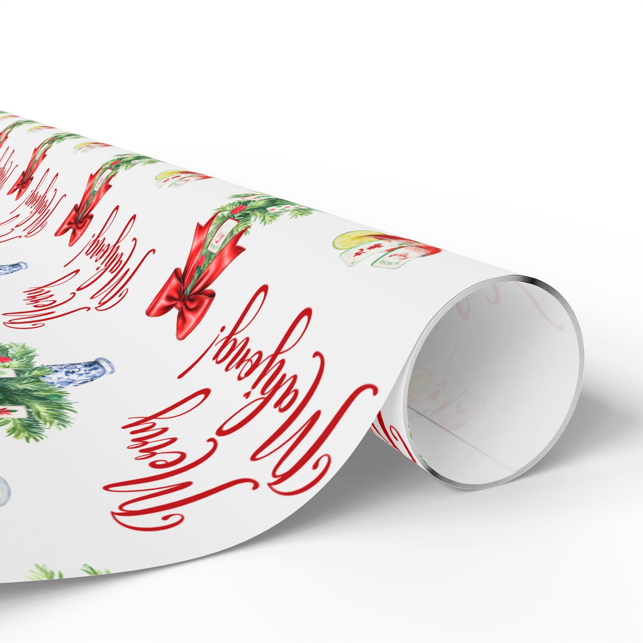 Mahjong Wrapping Papers, Xmas Gift Wrap, Holiday Tile Game Mahj Paper, Christmas Wrapping Paper, Luxury Wrap, Mahjongg League Gift Exchange
